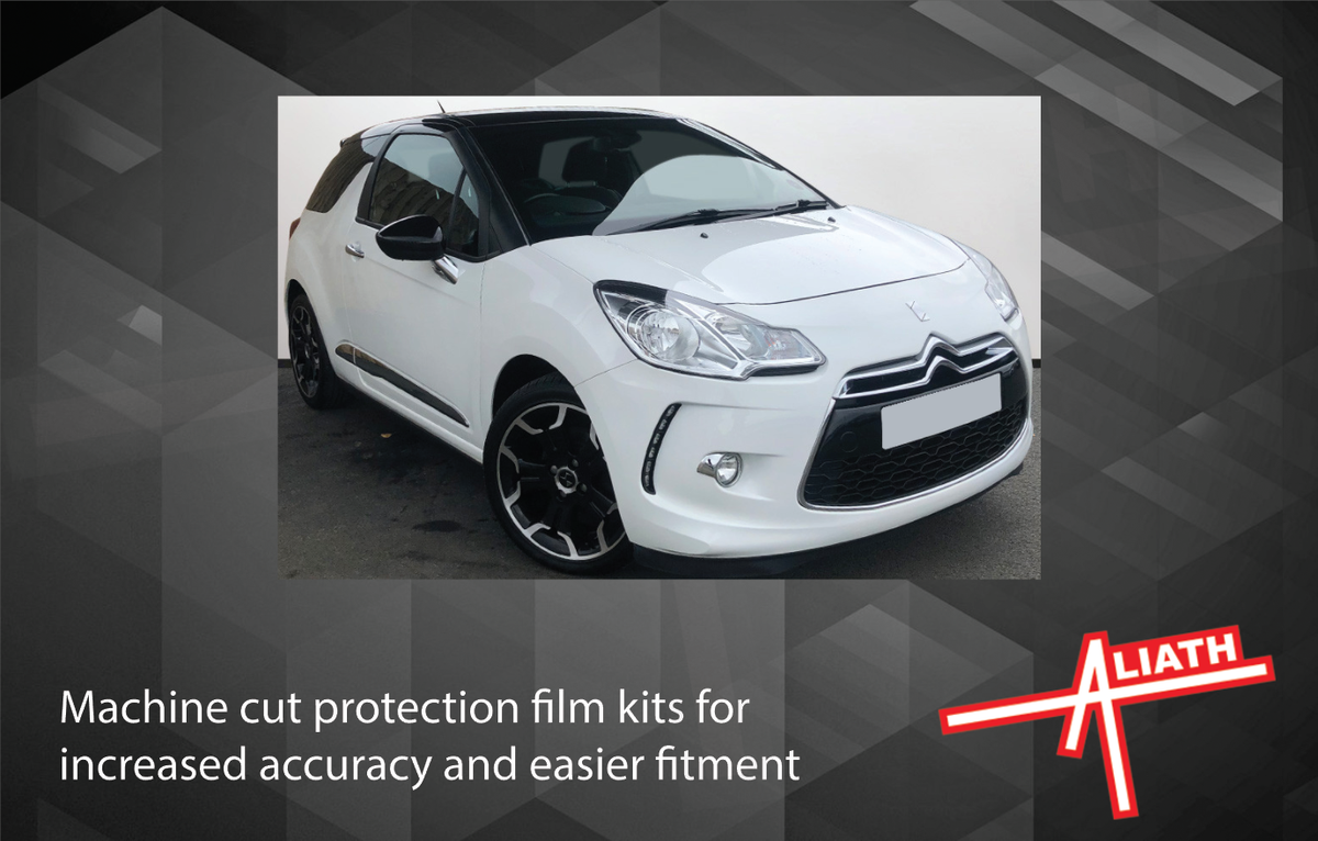 Citroen DS3 2010-2016, Rear Bumper Upper BLACK TEXTURED Paint Protection