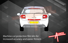Citroen DS3 2010-2016, Rear Bumper Upper BLACK TEXTURED Paint Protection
