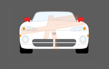 Dodge Viper (Type mk1 & Mk2) 1991-2002, Mirror Caps CLEAR Paint Protection