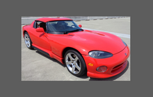 Dodge Viper (Type mk1 & Mk2) 1991-2002, Front Bumper CLEAR Paint Protection