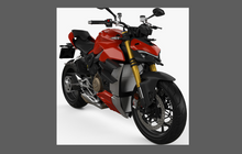 Ducati Motorcycle Streetfighter V4 2019-Present, Front Nose CLEAR Paint Protection Kit