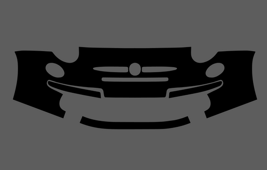Fiat 500 2008-2016 Standard Front Bumper CLEAR Paint Protection