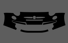 Fiat 500 2008-2016 Standard Front Bumper CLEAR Paint Protection