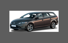 Ford Mondeo Estate (Mk4) 2007-2014, Rear Door & QTR / Wing Arch CLEAR Paint Protection