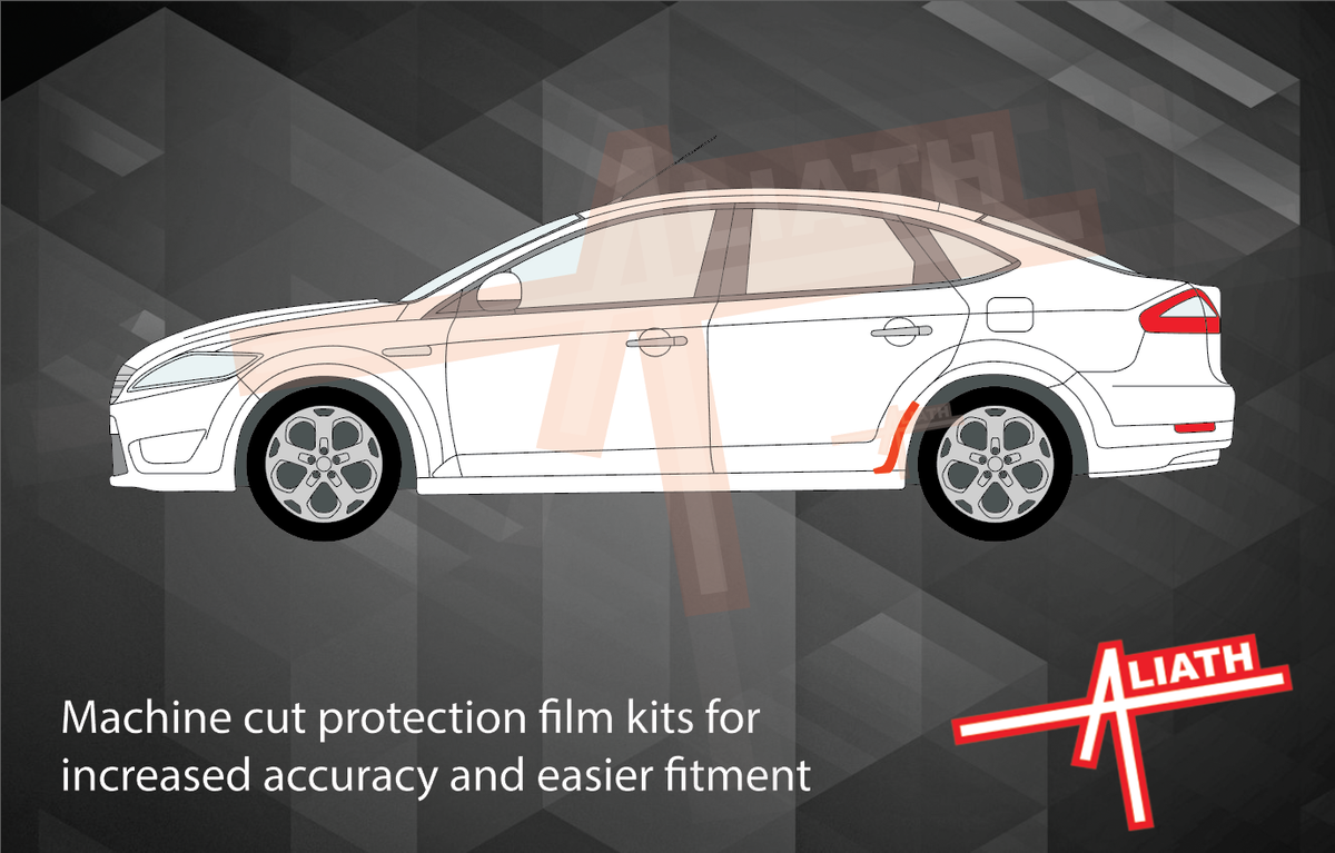 Ford Mondeo (Mk4) 2007-2012, Rear QTR / Wing Arch CLEAR Paint Protection