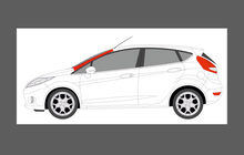 Ford Fiesta (MK7) 2013-2016 A-Pillars CLEAR Paint Protection