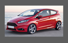 Ford Fiesta (MK7) 2013-2016 A-Pillars CLEAR Paint Protection