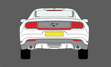 Ford Mustang (MK6) 2015-, Rear Bumper Upper CLEAR Paint Protection