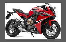 Honda CBR650 RR & F Motorcycle 2017-Present, Front Nose CLEAR Paint Protection kit