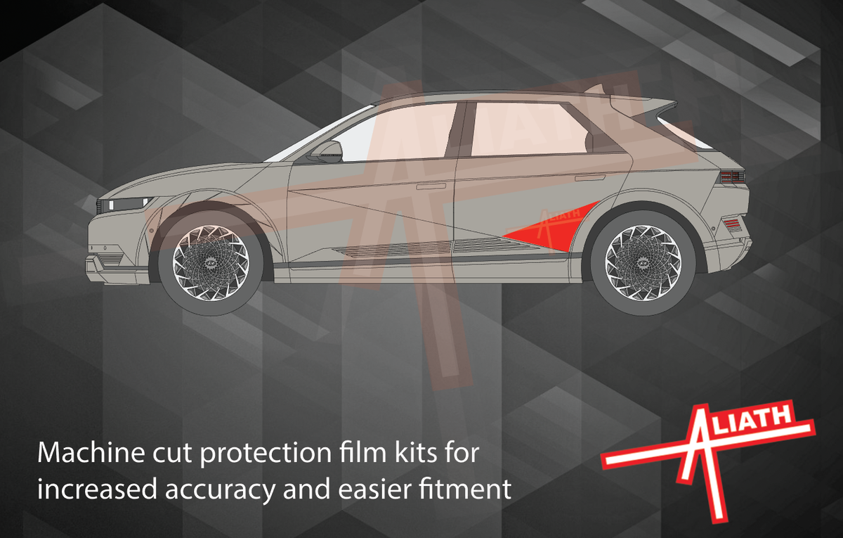 Hyundai ioniq 5 2021-Present, Rear Door Arches CLEAR Paint Protection