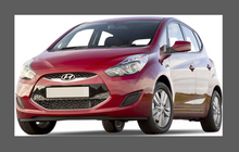 Hyundai ix20 2010-2015, Rear Sill & Door Lower Arch Edge CLEAR Paint Protection