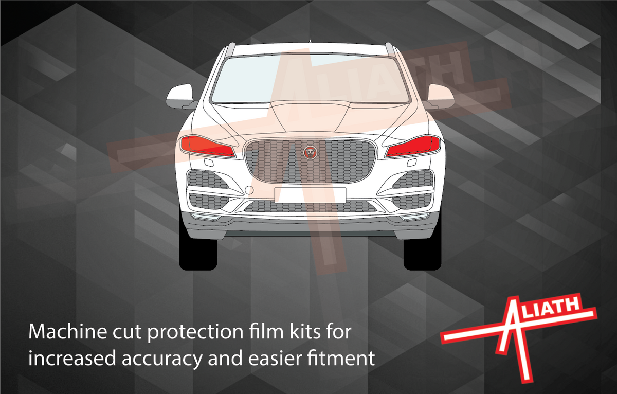Jaguar F-Pace 2016-Present, Headlights CLEAR Stone Protection