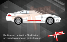 Jaguar XK XKR (X150) 2007-2014, Lower Doors CLEAR Paint Protection