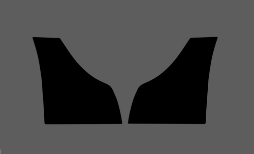 Jaguar XF Standard (Gen 1, Type X250) 2007-2015 Side Sill Skirt Trim Rear BLACK Paint Protection