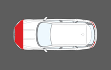 Jaguar XF (Gen 1, Type X250, Facelift) 2011-2015 Bonnet & Wings front sections CLEAR Paint Protection