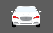 Jaguar XF (Gen 1, Type X250, Facelift) 2011-2015 Headlights Front CLEAR Stone Protection
