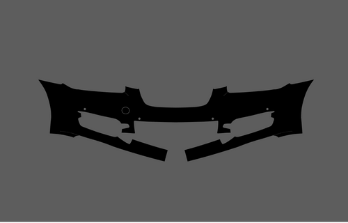 Jaguar XF (Gen 1, Type X250, Pre-facelift) 2007-2011 Front Bumper CLEAR Paint Protection