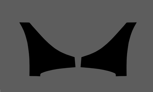 Jaguar XF Sport (Gen 2) 2015- Side Sill Skirt Trim Rear BLACK Paint Protection