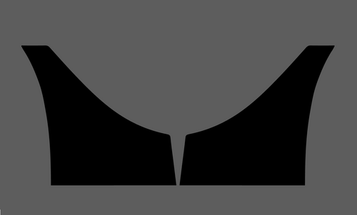 Jaguar XF Standard (Gen 2) 2015- Side Sill Skirt Trim Rear CLEAR Paint Protection