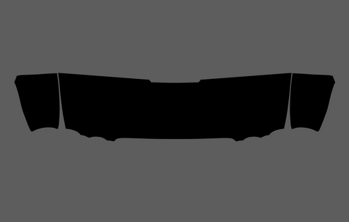 Jaguar XJ (X350) 2007-2009, Bonnet & Wings Front Sections CLEAR Paint Protection