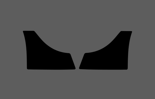 Jaguar XJ Standard (Type X351) 2009-, Side Sill Skirt Trim Rear CLEAR Paint Protection