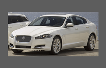 Jaguar XF (Gen 1, Type X250, Facelift) 2011-2015 Headlights Front CLEAR Stone Protection