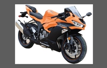 Kawasaki Motorcycle Ninja ZX6R 2019-, Front Nose CLEAR Paint Protection