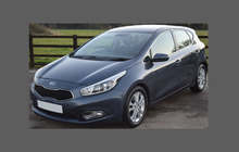 Kia Ceed 2013-2019, Bonnet & Wings front sections CLEAR Paint Protection