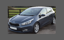 Kia Ceed 2013-2019, Rear Bumper Upper CLEAR Paint Protection