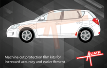 Kia Ceed 2006-2012, Rear QTR & Door Arch Sections CLEAR Paint Protection