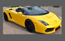 Lamborghini Gallardo 2009-2012, Bonnet & Wings Front Sections CLEAR Stone Protection