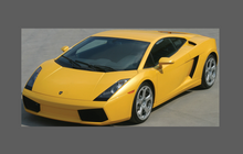 Lamborghini Gallardo 2003-2008, Bonnet & Wings Front Sections CLEAR Stone Protection