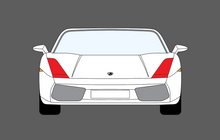 Lamborghini Gallardo 2003-2008, Headlights CLEAR Stone Protection