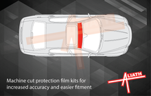 Maserati Quattroporte (V) 2003-2012, Roof Front Section CLEAR Stone Protection