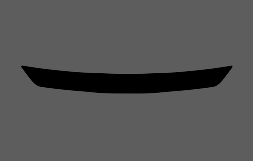 Maserati Gran Cabrio (M150) 2007- Rear Bumper Upper CLEAR Shield