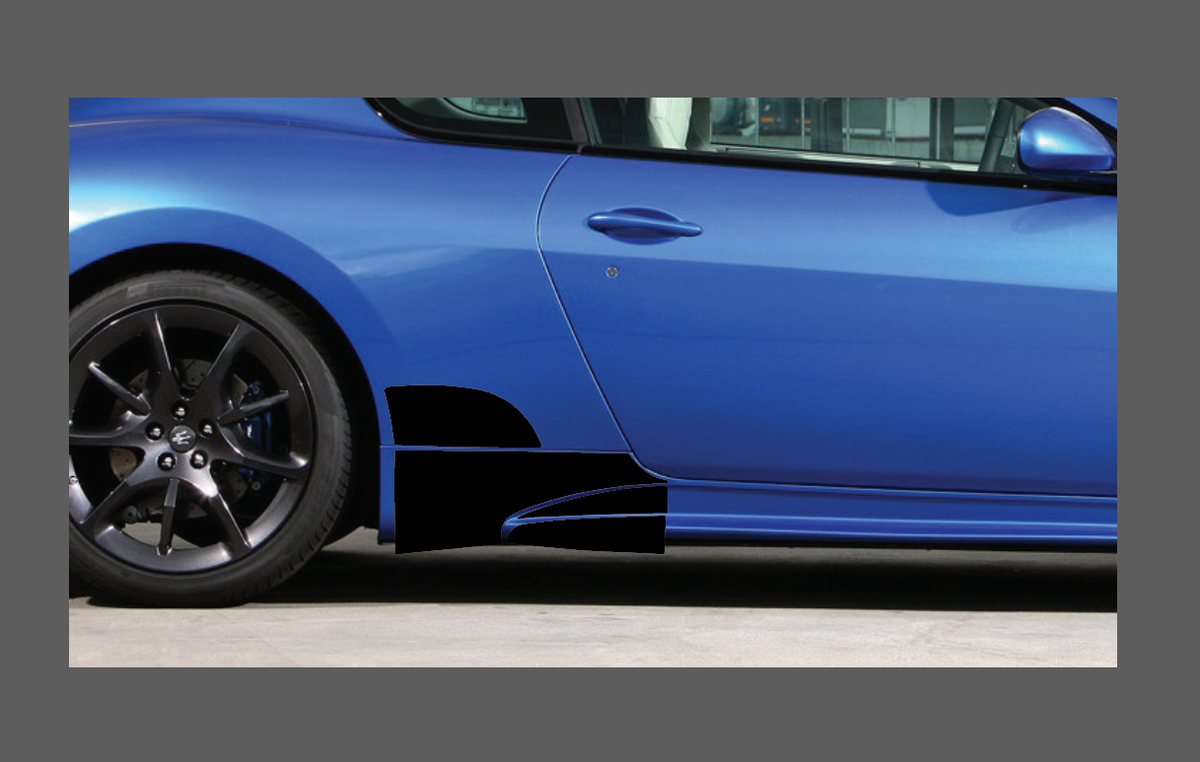 Maserati Gran Cabrio Sport (M150) 2007- Rear QTR / Sill Skirt Arch OE CLEAR Paint Protection