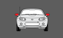 Mazda MX-5 (3rd Gen) 2005-2015 Door Mirror Caps CLEAR Paint Protection