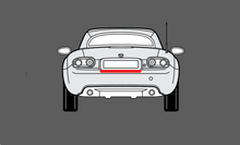 Mazda MX-5 (3rd Gen) 2005-2015 Rear Bumper Upper BLACK TEXTURED Paint Protection