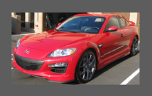 Mazda RX8 R3 (2nd Gen.) 2008-2011, Rear Sill Skirt CLEAR Paint Protection