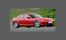 Mazda RX8 (1st Gen.) 2002-2011, Rear QTR / Wing Arch BLACK Paint Protection