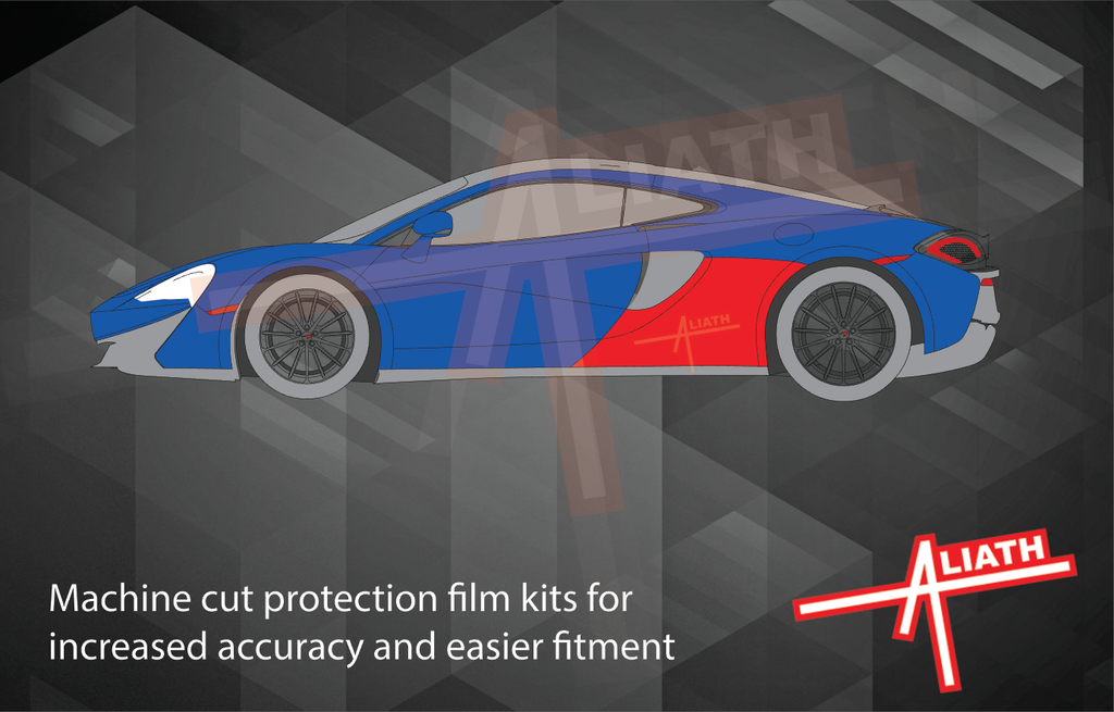Mclaren 570GT & 570S 2015-Present, Rear QTR / Sill Arches CLEAR Paint ...