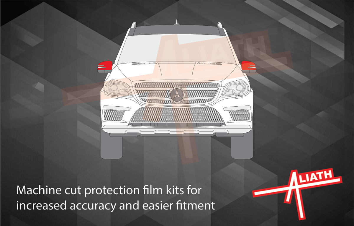 Mercedes Benz GL (X166) 2013-2016, Mirror Caps CLEAR Paint Protection