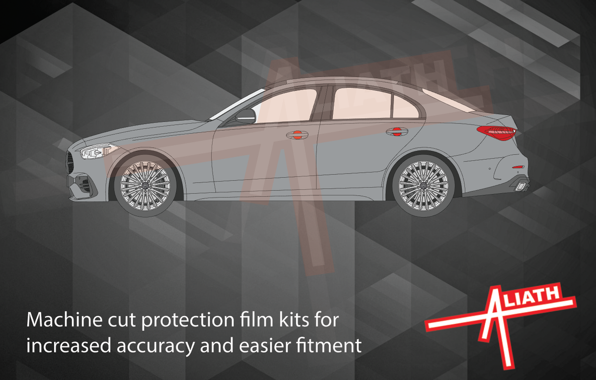Mercedes-Benz E-Class (Type W213) 2021-, Door handle cups CLEAR Paint Protection
