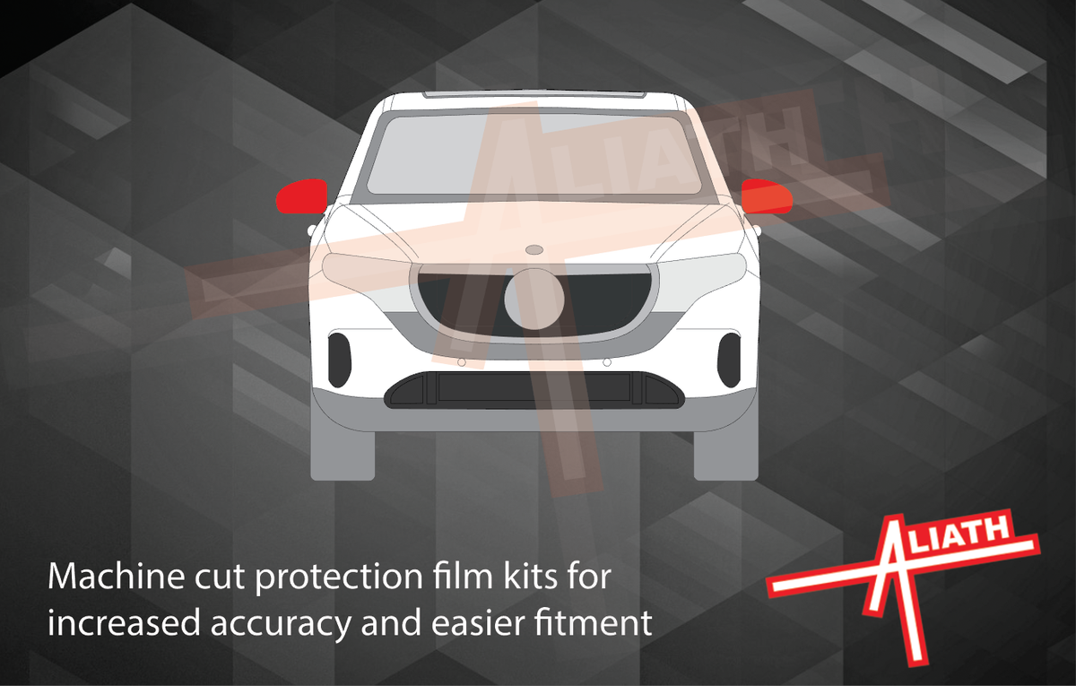 Mercedes Benz EQC (N293) 2019-, Mirror Caps CLEAR paint Protection