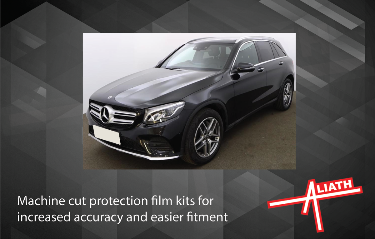 Mercedes-Benz GLC 2015-2022, Rear Bumper BLACK Scratch Protection