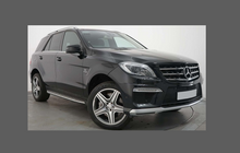 Mercedes-Benz ML (W166) 2012-2016, Bonnet & Wings CLEAR Stone Protection