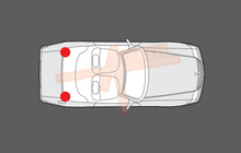 Mercedes-Benz SL Class (R129) Rear Roof Latch Cover CLEAR Scratch Protection (Classic)