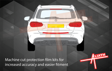 Mercedes-Benz C Class Estate (W205) 2014-2021, Rear Bumper BLACK Paint Protection