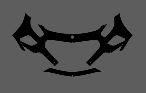 Mercedes-Benz AMG GT GTS (C190) 15-17, Front Bumper CLEAR Shield