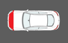 Mercedes-Benz C Class Coupe (C205) 2016-, Bonnet & Wings Front CLEAR Paint Protection